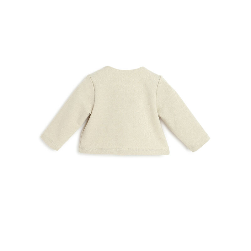 Girls Light Natural Applique Cardigan image number 1